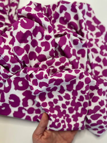 Lycra fabric animal print. Bathing fabric