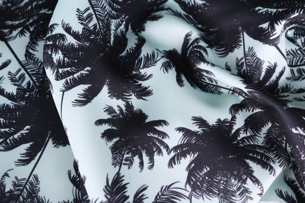 tela de neopreno palmeras estampada