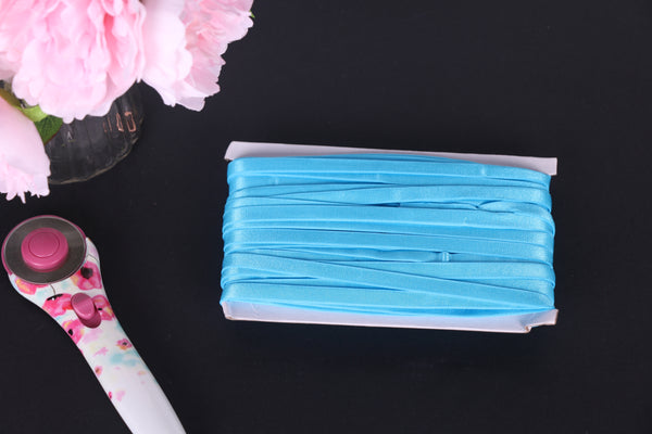 blue bra strap elastic 10mm 3/8"