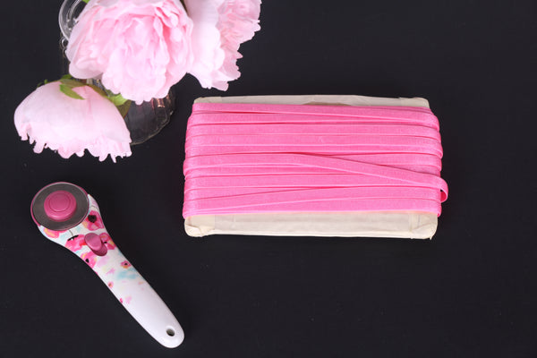 neon pink bra strap elastic 10mm 3/8"