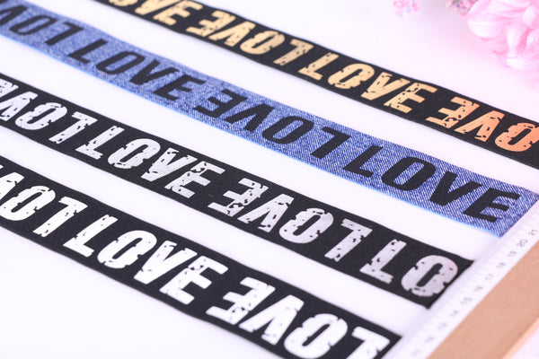 Elástico letras LOVE - Banda sujetador