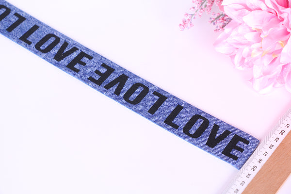Elástico letras LOVE - Banda sujetador