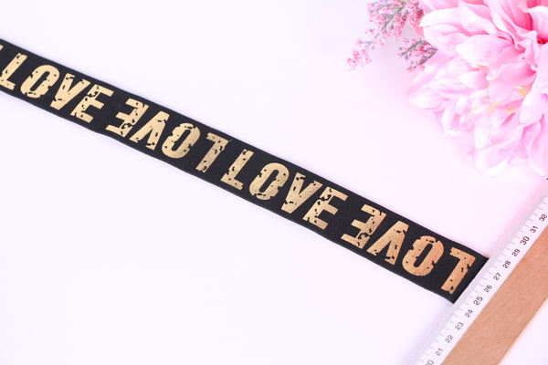 Elástico letras LOVE - Banda sujetador