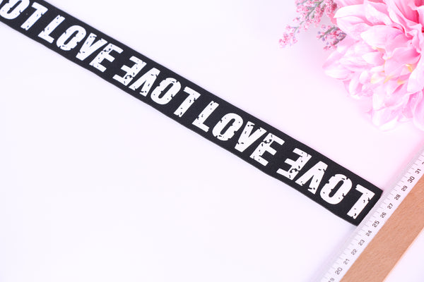 Elástico letras LOVE - Banda sujetador