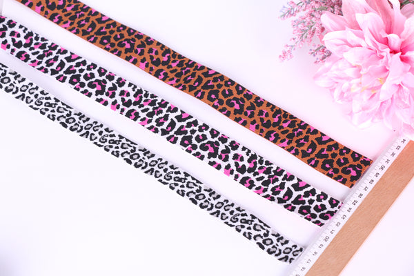 elástico estampado leopardo banda sujetador. leopard wide band elastic