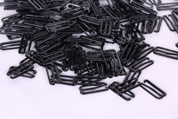 1" Black GHooks for bra making, activewear, swimwear sewing