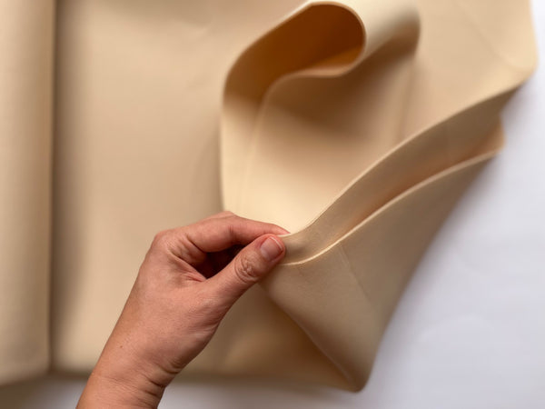 tejido foam beige para coser lencería bañadores