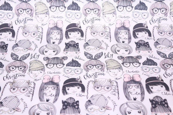 school kids cotton fabric