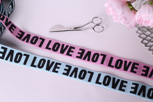 love wide band elastic for underwear. elástico banda sujetador love y elástico calzoncillos