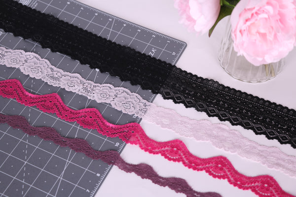 cintas de encaje elástico costura tops vestidos loungewear