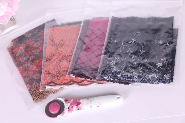Mixed Scrap Embroidered Laces Grab Bag