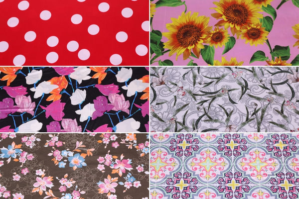 Lycra Knit printed fabric