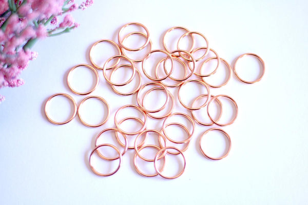 Arandelas oro rosa tirante de sujetador, Studio Costura