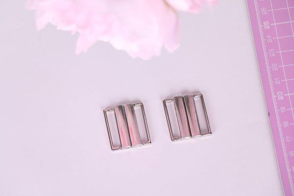25mm silver bikini clasp for swimwear making sewing