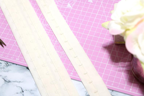 corsetry beige hook and eye tape