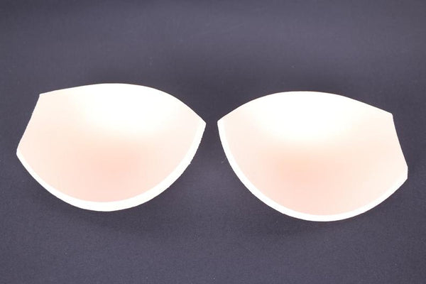 Copas de sujetador sin relleno. Copas de bikini.