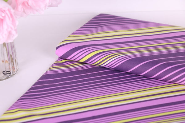 Striped swimwear fabric. Lycra fabric for swimwear making