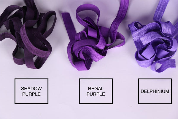 Fold Over Elastic - Purple Tones II - 15 mm (5/8")