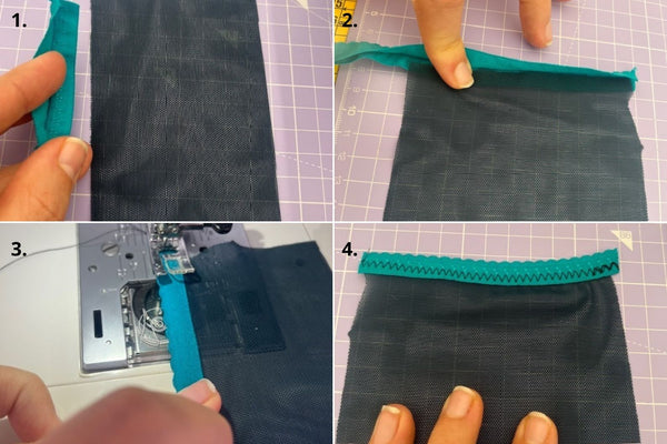 cómo coser elástico de braguitas