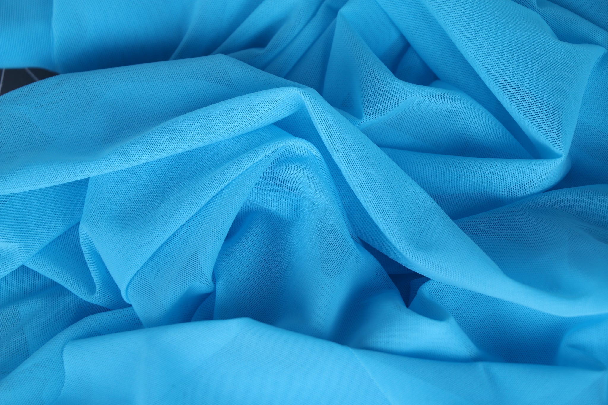 turquoise blue stretch mesh fabric for lingerie making, bra making