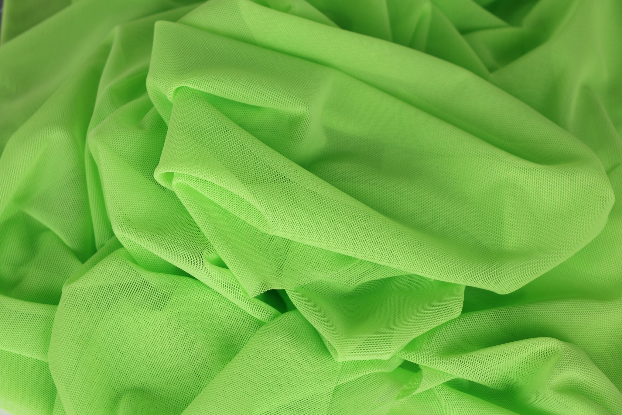 lime green stretch mesh fabric for lingerie bra making