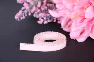 elástico picot rosa para coser sujetadores, materiales lencería.