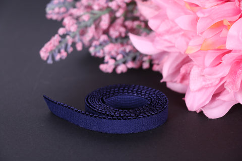 elástico picot azul marino para coser lencería, sujetadores. Materiales lencería