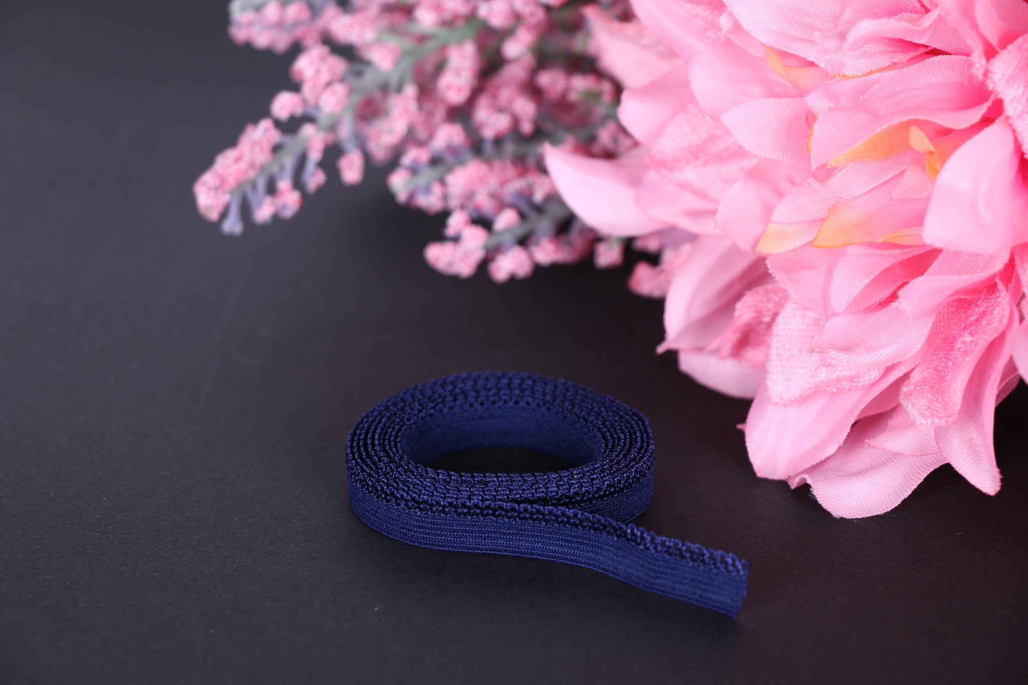 Navy panty picot elastic - elástico de braguitas azul marino