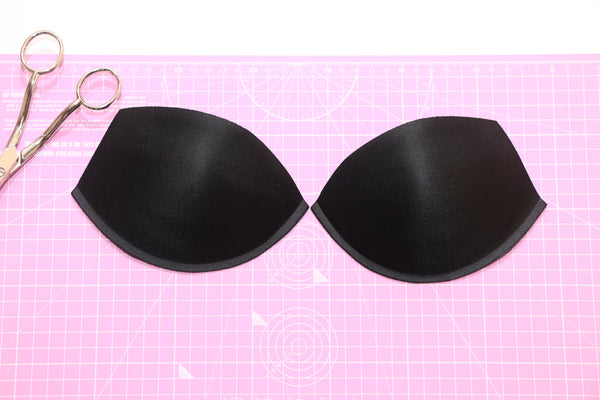 black push up molded bra cups