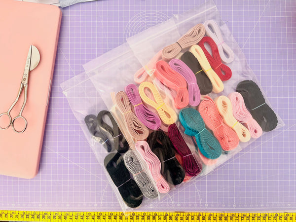 bolsa de elásticos para coser lencería braguitas sujetadores