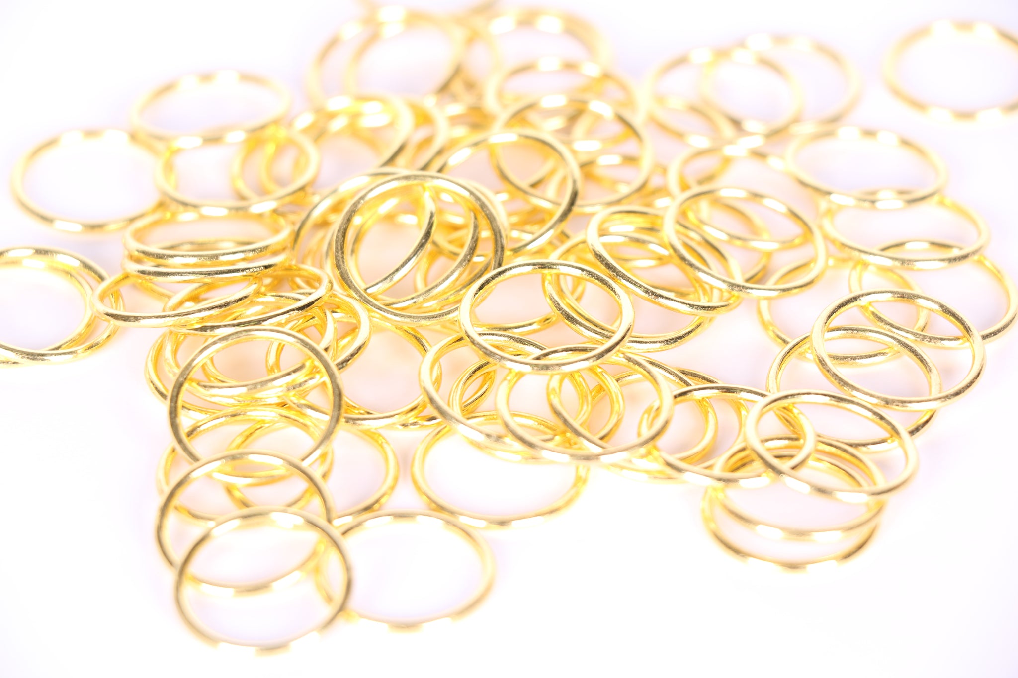 Gold Metal Rings for Bra Making Lingerie Swimwear Active Wear