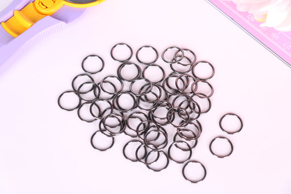 gun metal rings for bra making lingerie
