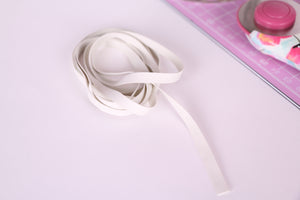 elástico goma virgen blanco para coser bañadores bikinis, 8mm