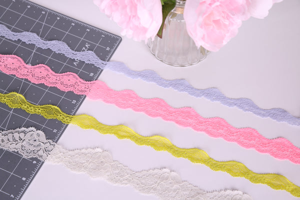 stretch lace trim for lingerie making loungewear bras and tops