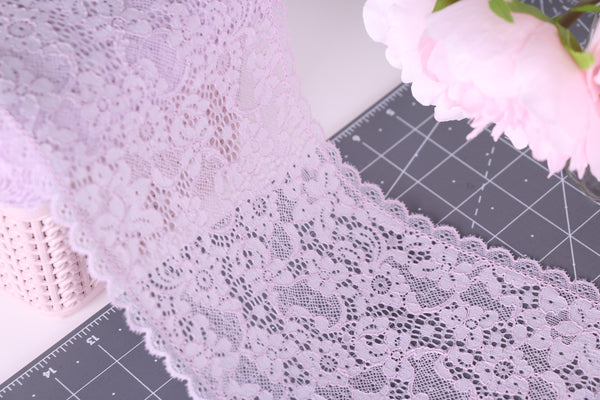 lavender elastic lace for lingerie making