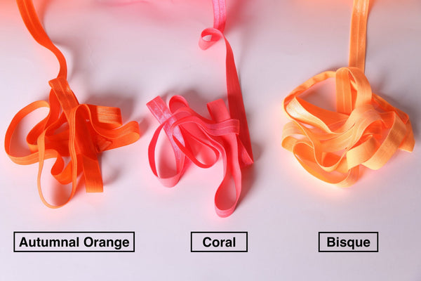 FOE colores naranjas para lencería ropa deportiva