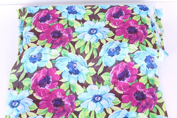 floral stretch mesh for dress making