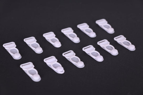 clips de liguero blancos para coser lencería