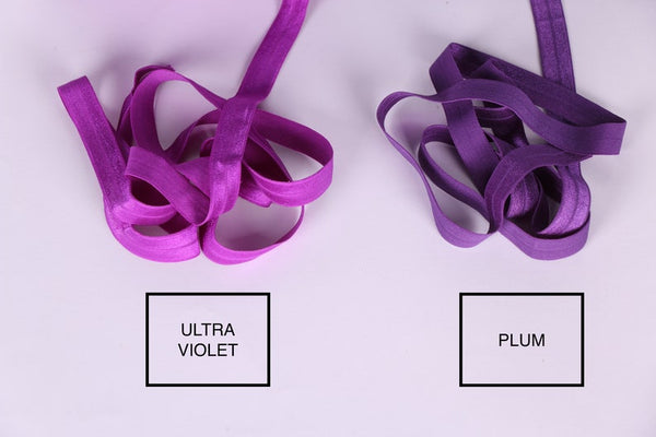 Fold Over Elastic - Purple Tones I - 15 mm (5/8")