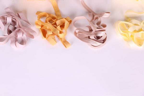 beige and gold FOE fold over elastic 15mm